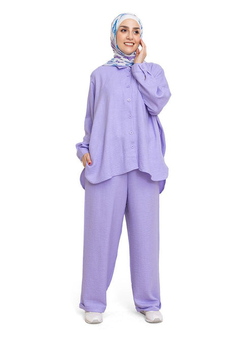 Lilac Linen Suit - Khotwh